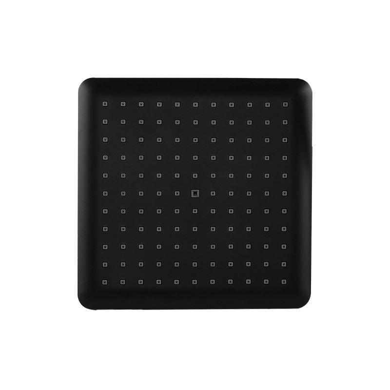 Modern square matte black shower head rainfall shower head combo
