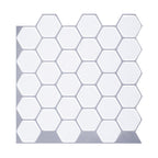 Hexagon Wall Tile Fat Resistant Steel and Kitchen Paper Wallpaper