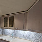 Hexagon Wall Tile Fat Resistant Steel and Kitchen Paper Wallpaper