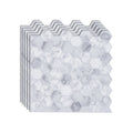 Hexagon Wall Tile Fat Resistant Steel and Kitchen Paper Wallpaper