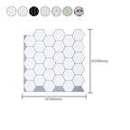 Hexagon Wall Tile Fat Resistant Steel and Kitchen Paper Wallpaper