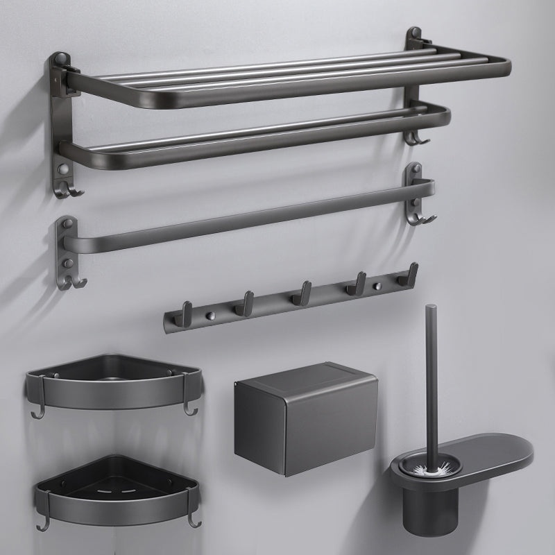 Modern Bathroom Fixture Set Towel Bar Gray Bathroom Shelf Bathroom Set