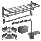 Modern Bathroom Fixture Set Towel Bar Gray Bathroom Shelf Bathroom Set