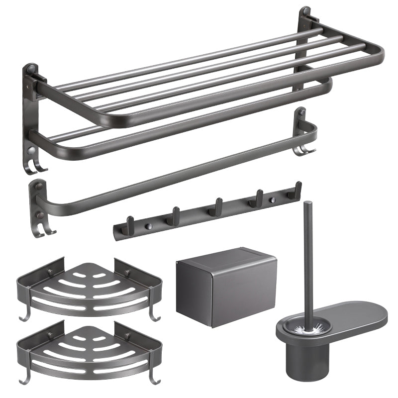 Modern Bathroom Fixture Set Towel Bar Gray Bathroom Shelf Bathroom Set