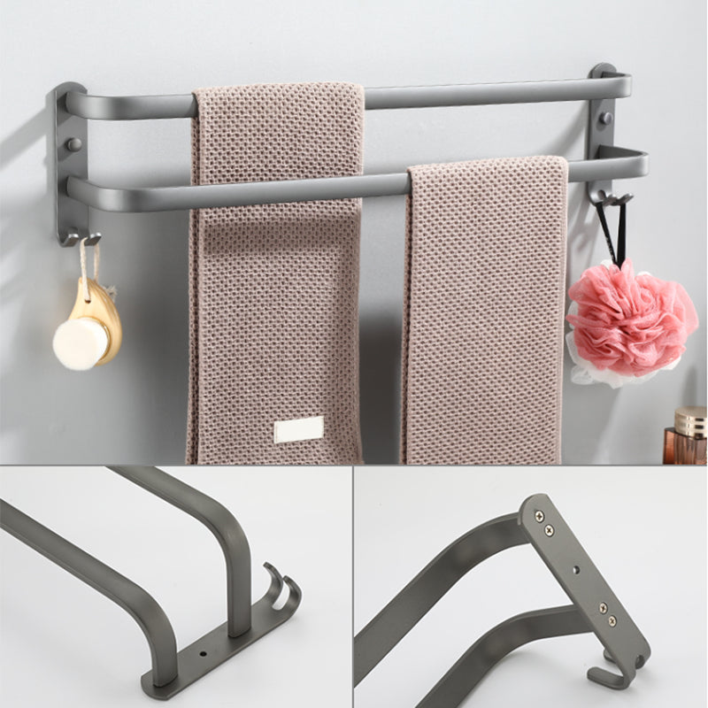 Modern Bathroom Fixture Set Towel Bar Gray Bathroom Shelf Bathroom Set
