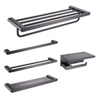 Dark gray modern bathroom accessory set stainless steel bathroom accessory set