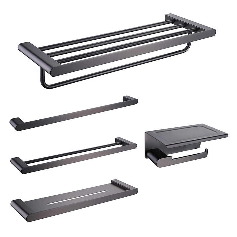 Dark gray modern bathroom accessory set stainless steel bathroom accessory set
