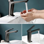 Glam Copper Vessel Faucet Lever Handles Low Arc Vessel Faucet for Bathroom