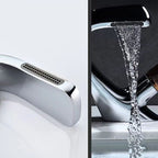 Modern Center Connection Faucets Single Lever Faucets with Waterfall Spout