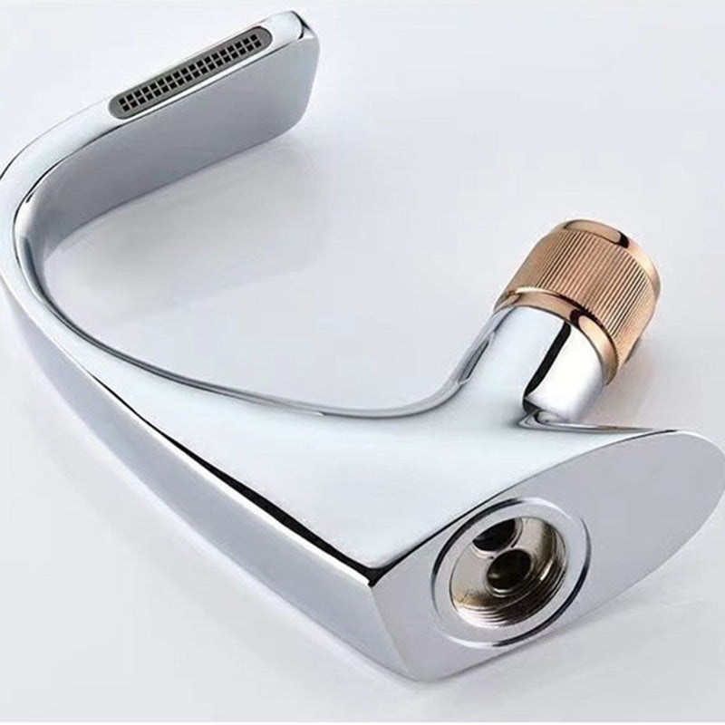 Modern Center Connection Faucets Single Lever Faucets with Waterfall Spout