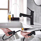 Contemporary Sink Faucet Plian Low Arc Center-Set Bathroom Faucet