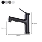 Contemporary Sink Faucet Plian Low Arc Center-Set Bathroom Faucet