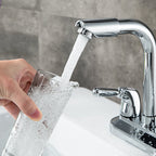 2-Handle Modern Vessel Sink Faucet Three-Way Bathroom Faucet