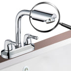 2-Handle Modern Vessel Sink Faucet Three-Way Bathroom Faucet