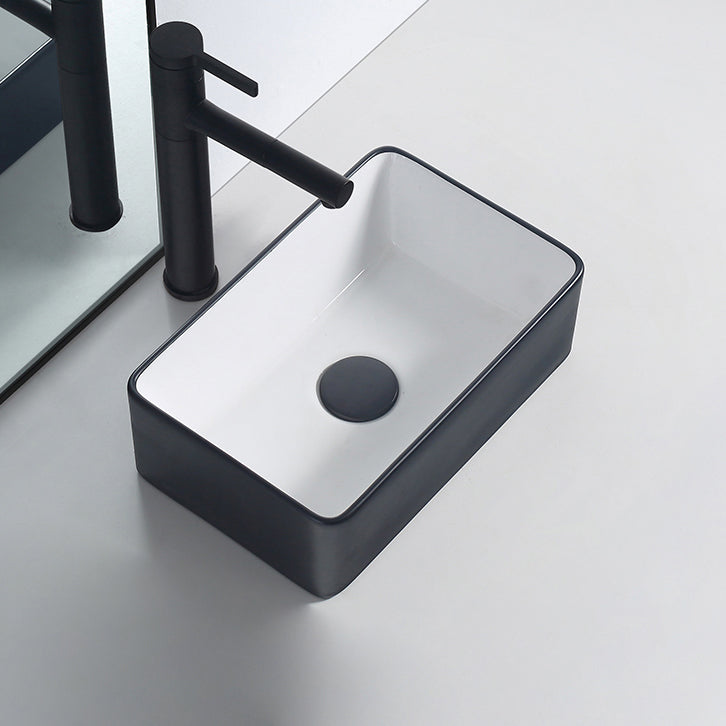 Modern porcelain floor washbasin Rectangular washbasin for the bathroom