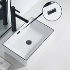 Modern porcelain floor washbasin Rectangular washbasin for the bathroom