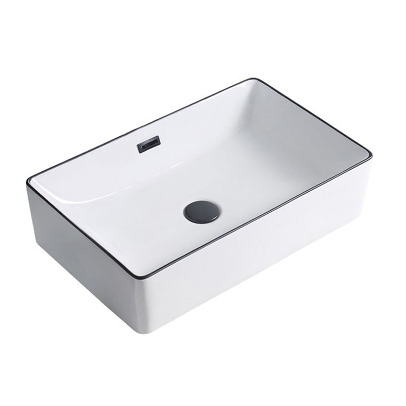 Modern porcelain floor washbasin Rectangular washbasin for the bathroom