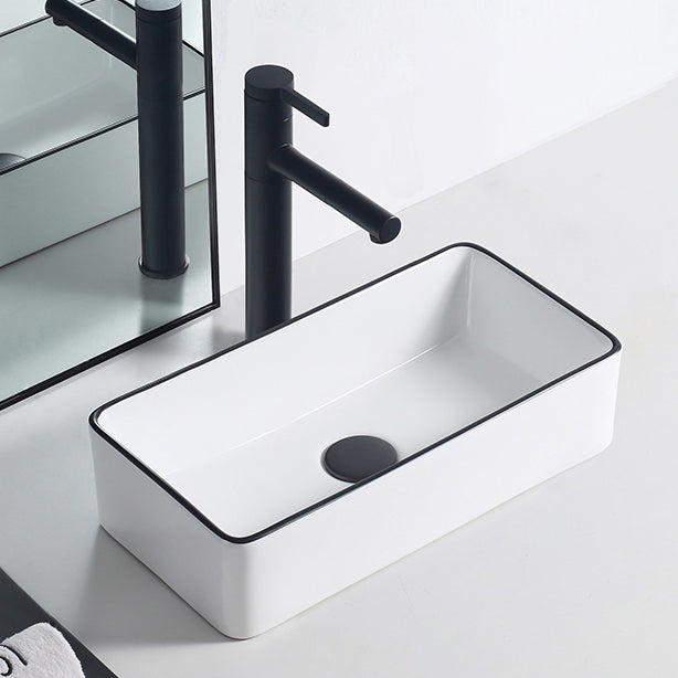 Modern porcelain floor washbasin Rectangular washbasin for the bathroom