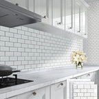 Modern Wallpaper Field Tile/Single Tile Peel and Stick Backsplash
