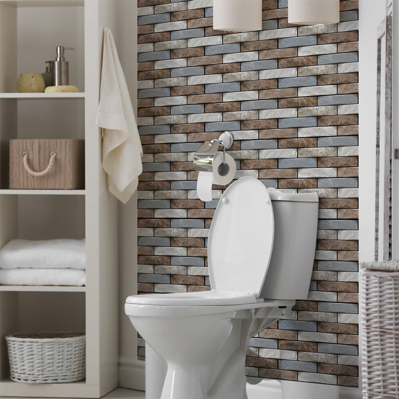 Modern PVC Field Tile/Single Tile Rectangular Peel and Stick Wall Tile