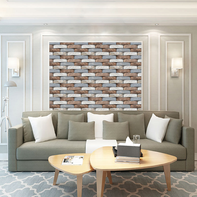 Modern PVC Field Tile/Single Tile Rectangular Peel and Stick Wall Tile