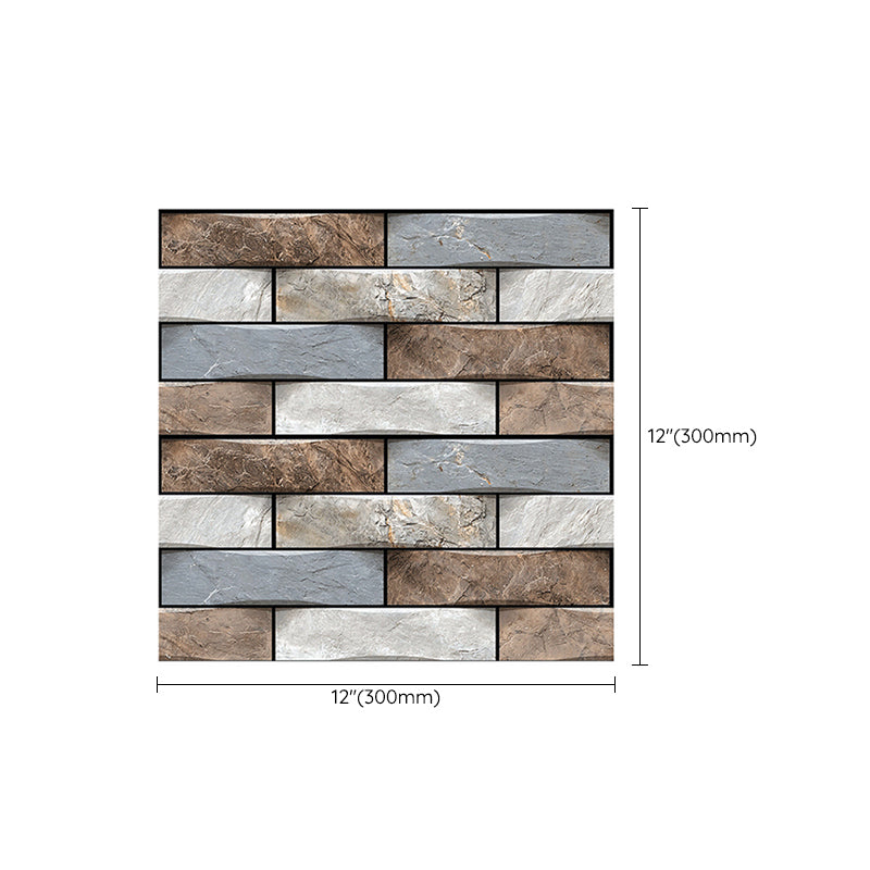 Modern PVC Field Tile/Single Tile Rectangular Peel and Stick Wall Tile