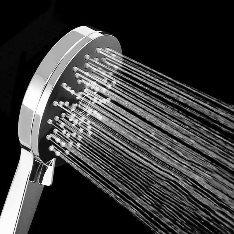 Ceiling and wall mounted showerhead combination round chrome spray head