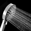 Ceiling and wall mounted showerhead combination round chrome spray head