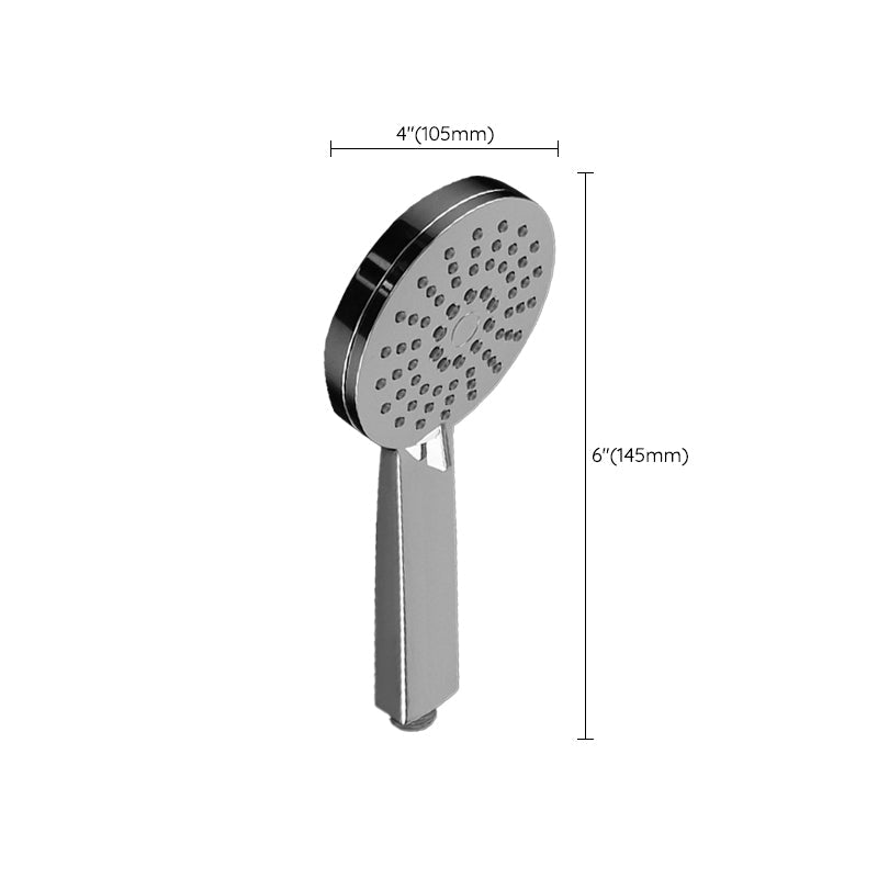 Ceiling and wall mounted showerhead combination round chrome spray head