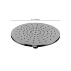 Ceiling and wall mounted showerhead combination round chrome spray head
