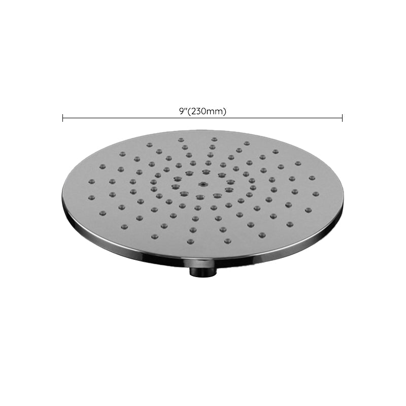Ceiling and wall mounted showerhead combination round chrome spray head