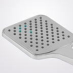 Chrome Square Shower Head Combination Wall Mounted and Ceiling Mounted Handheld Shower
