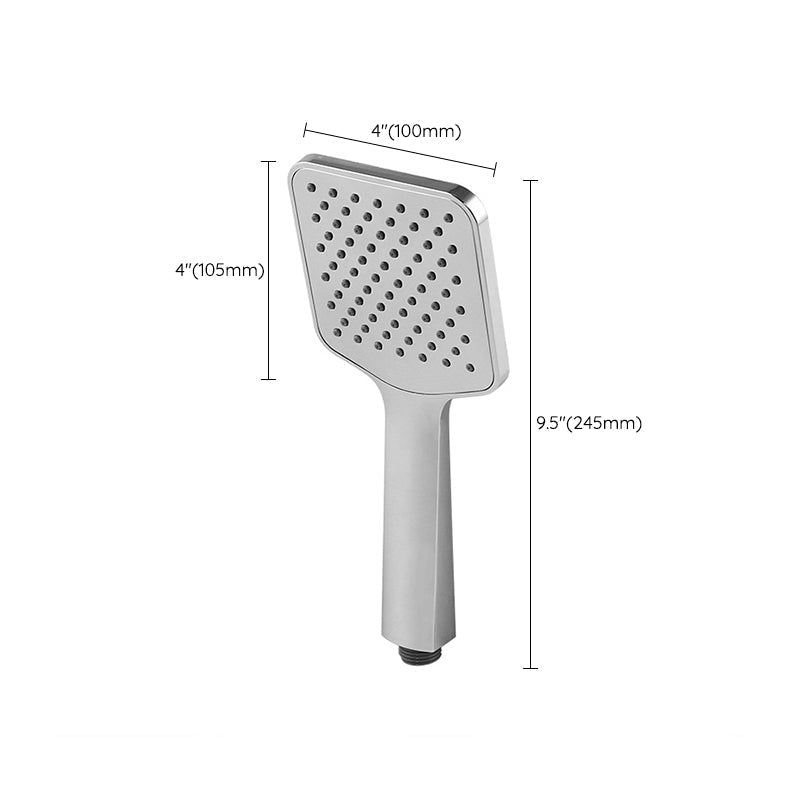 Chrome Square Shower Head Combination Wall Mounted and Ceiling Mounted Handheld Shower