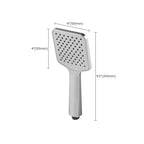 Chrome Square Shower Head Combination Wall Mounted and Ceiling Mounted Handheld Shower