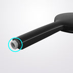 Contemporary Black Round Showerhead Combo Rain Shower Hand Shower