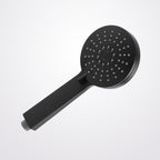 Contemporary Black Round Showerhead Combo Rain Shower Hand Shower