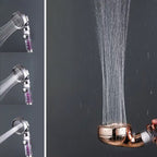 3 Settings Shower Combo Wall Mounted Stainless Steel Handheld Shower
