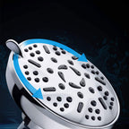 Round Fixed Shower Head Adjustable Spray Pattern Wall Mounted Shower Head
