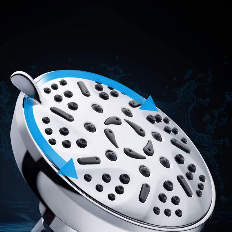 Round Fixed Shower Head Adjustable Spray Pattern Wall Mounted Shower Head