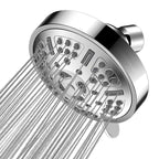 Round Fixed Shower Head Adjustable Spray Pattern Wall Mounted Shower Head