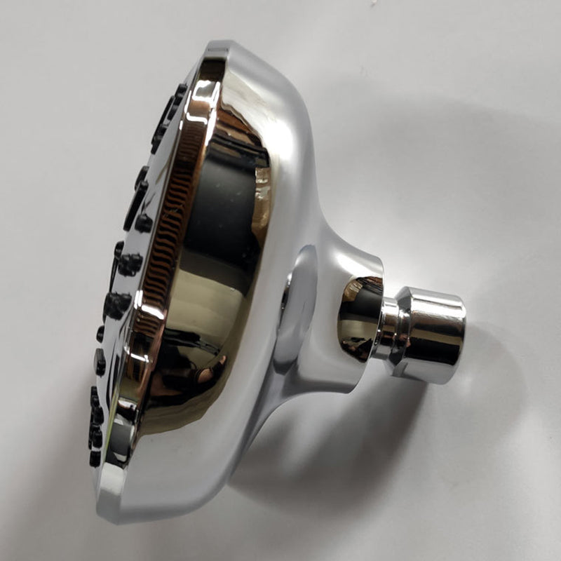 Round Fixed Shower Head Adjustable Spray Pattern Wall Mounted Shower Head