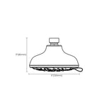 Round Fixed Shower Head Adjustable Spray Pattern Wall Mounted Shower Head