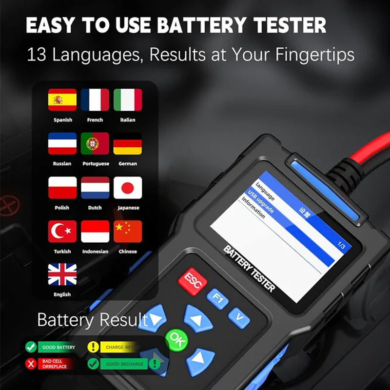 BT100 12V Car Battery Load Tester