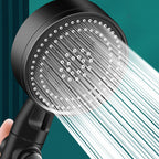 Adjustable Water Flow Shower Head Combination 5 Spray Patterns Handheld Shower
