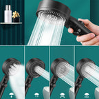 Adjustable Water Flow Shower Head Combination 5 Spray Patterns Handheld Shower