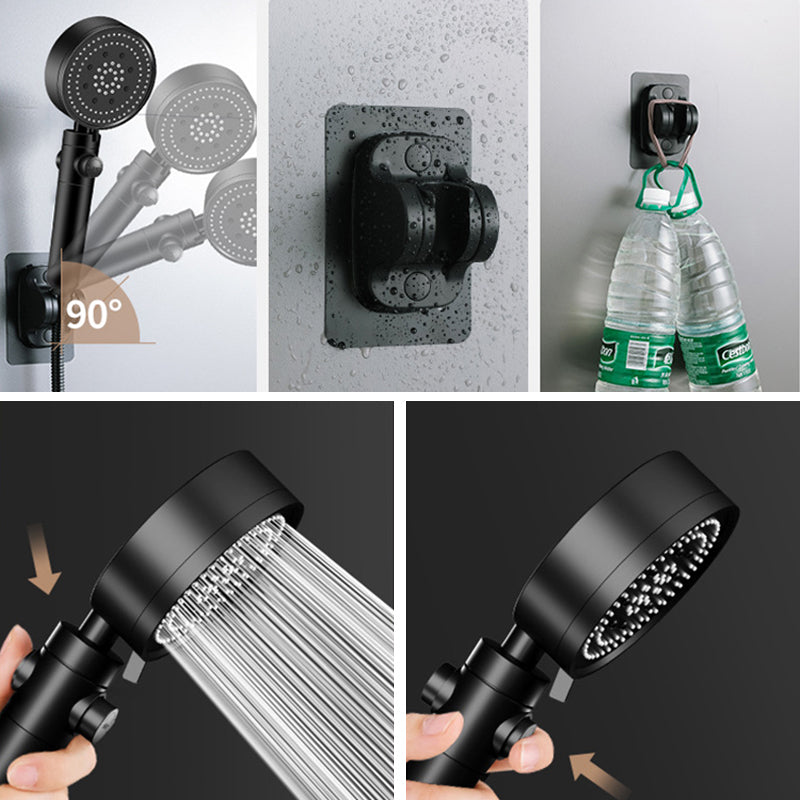 Adjustable Water Flow Shower Head Combination 5 Spray Patterns Handheld Shower