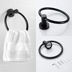 Traditional 2-piece bathroom hardware set towel ring/paper holder