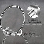 Traditional 2-piece bathroom hardware set towel ring/paper holder
