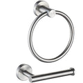 Traditional 2-piece bathroom hardware set towel ring/paper holder