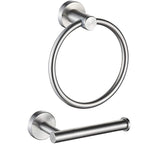 Traditional 2-piece bathroom hardware set towel ring/paper holder